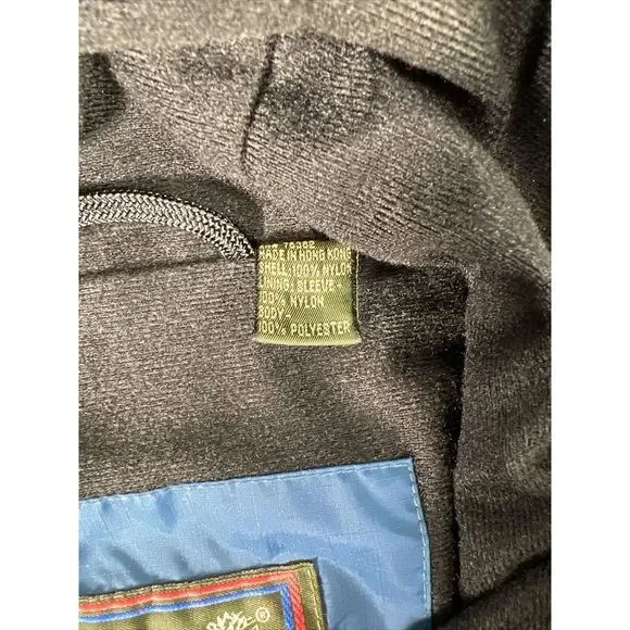 Timberland Weathergear Men's Blue/Black Hooded Windbreaker Jacket - L - Picture 4 of 4